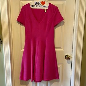 Anthropologie Hutch Fit & Flare Pink Dress - Size Small